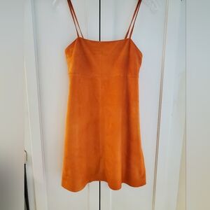 BANANA REPUBLIC Leather Suede Dress Size 2